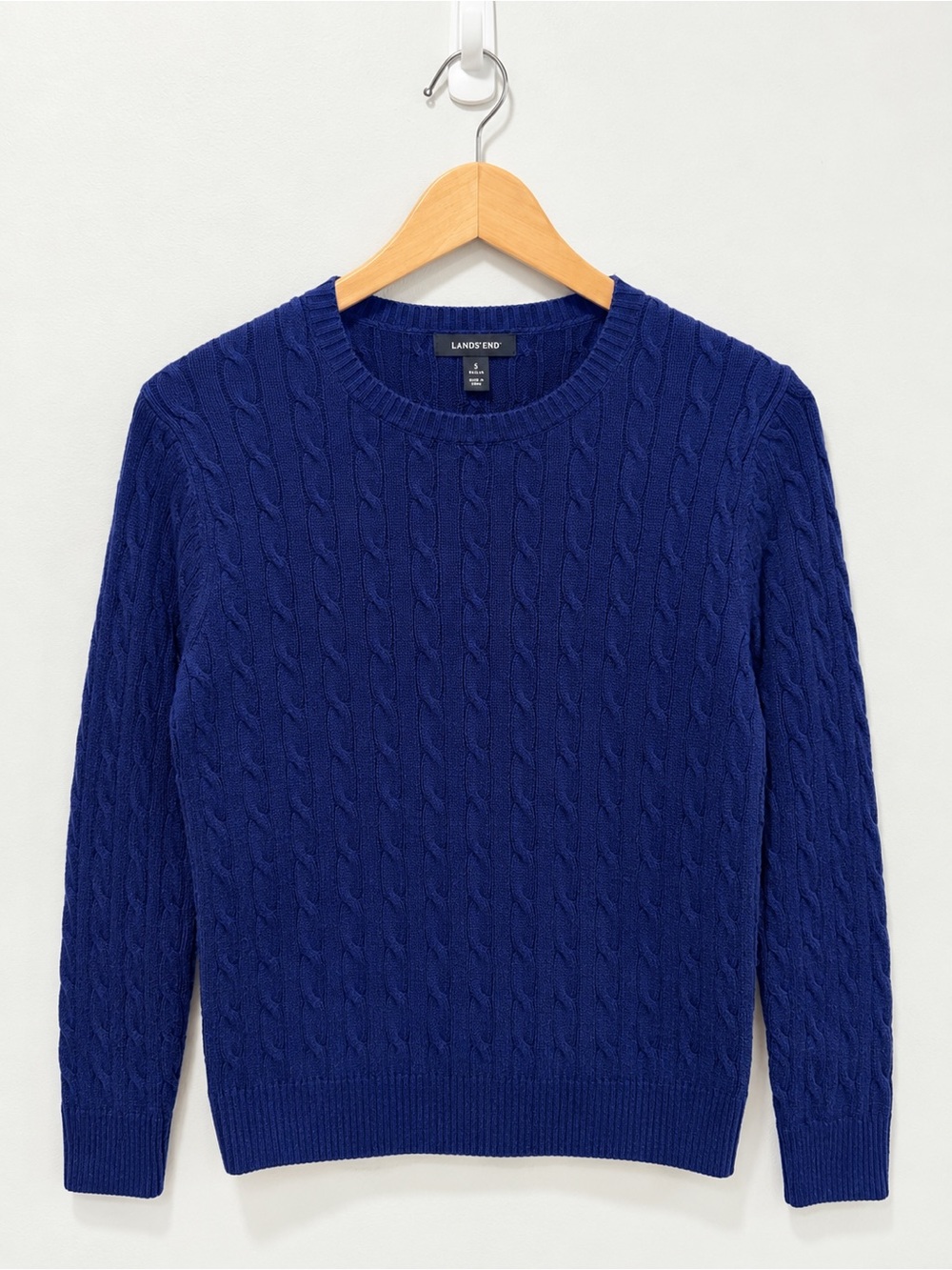 Lands' End Drifter Cable-knit Crewneck Sweater